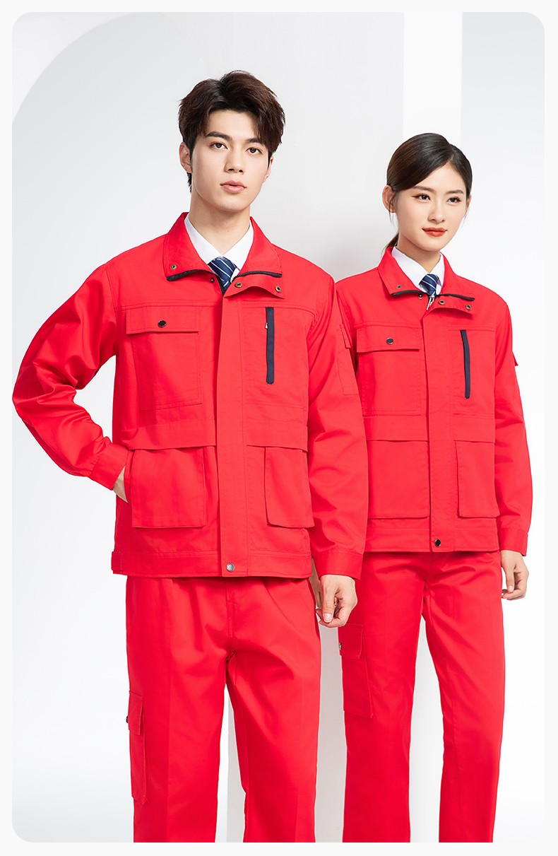 DM8050 春秋CVC工作服套装男耐磨长袖上衣工装工厂服车间汽修劳保服批发(图15)