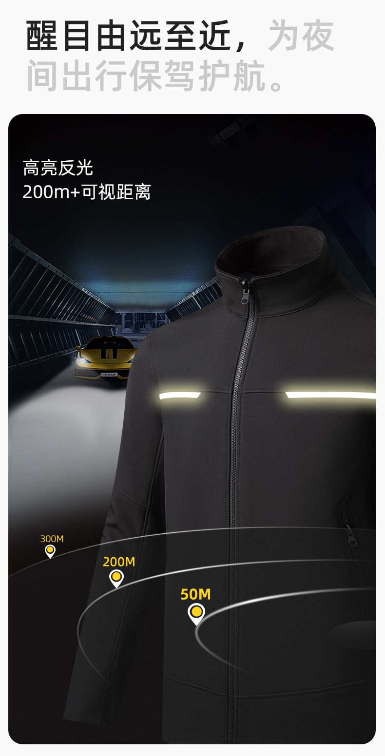 YJ-SK6017 春秋工作服夹克加绒外套透气耐磨车间工厂汽修团体服工装上衣定制(图4)