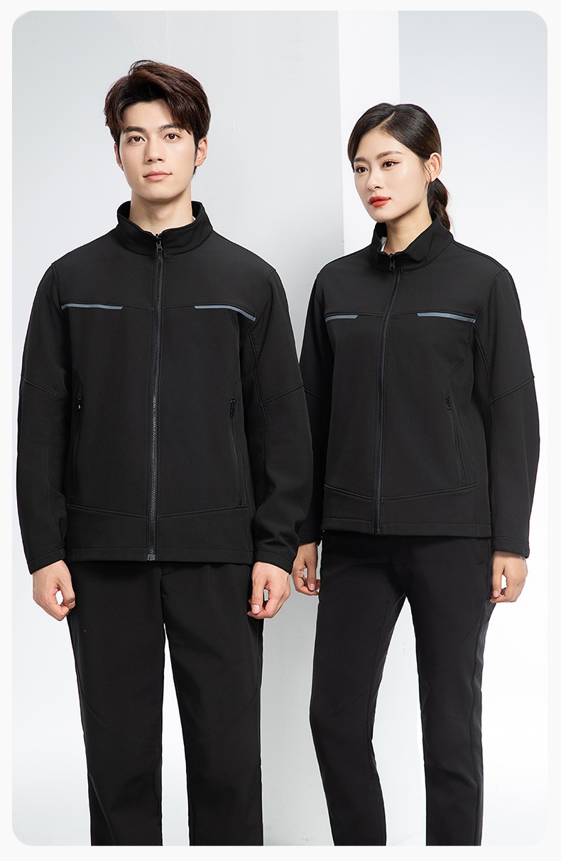 YJ-SK6017 春秋工作服夹克加绒外套透气耐磨车间工厂汽修团体服工装上衣定制(图12)