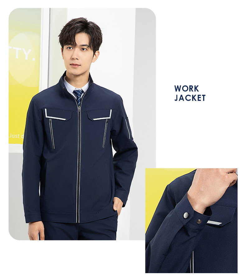 YJ-SK006 高端工作服套装定制秋冬季工服电力工厂厂服工装耐磨劳保工程服(图13)