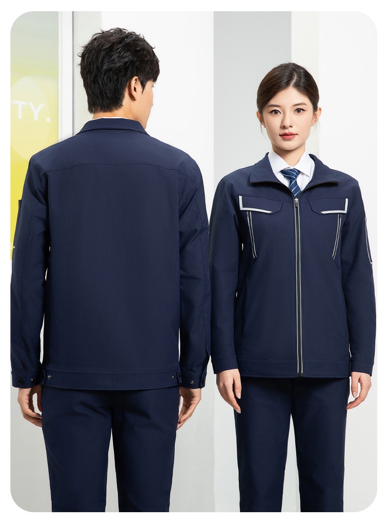 YJ-SK006 高端工作服套装定制秋冬季工服电力工厂厂服工装耐磨劳保工程服(图14)