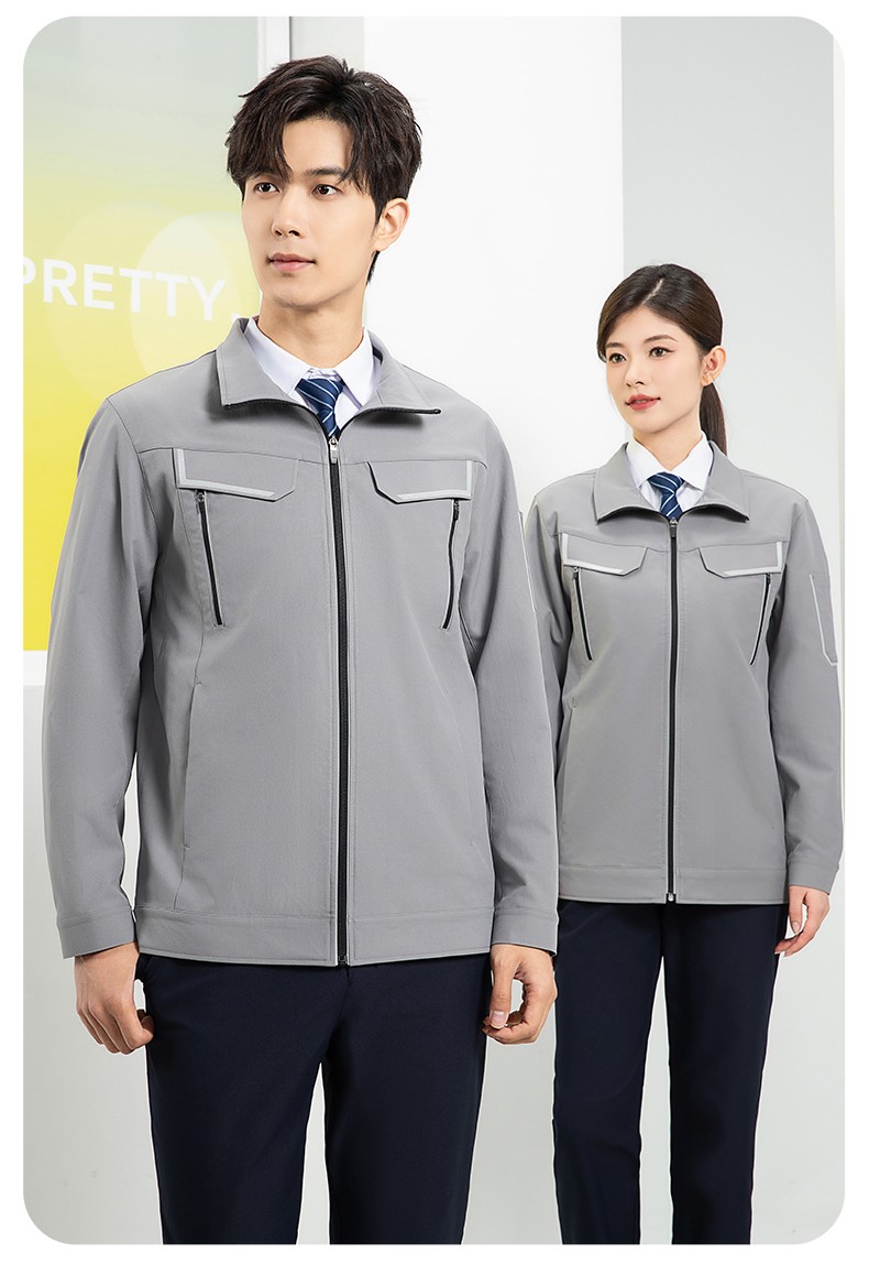 YJ-SK006 高端工作服套装定制秋冬季工服电力工厂厂服工装耐磨劳保工程服(图15)