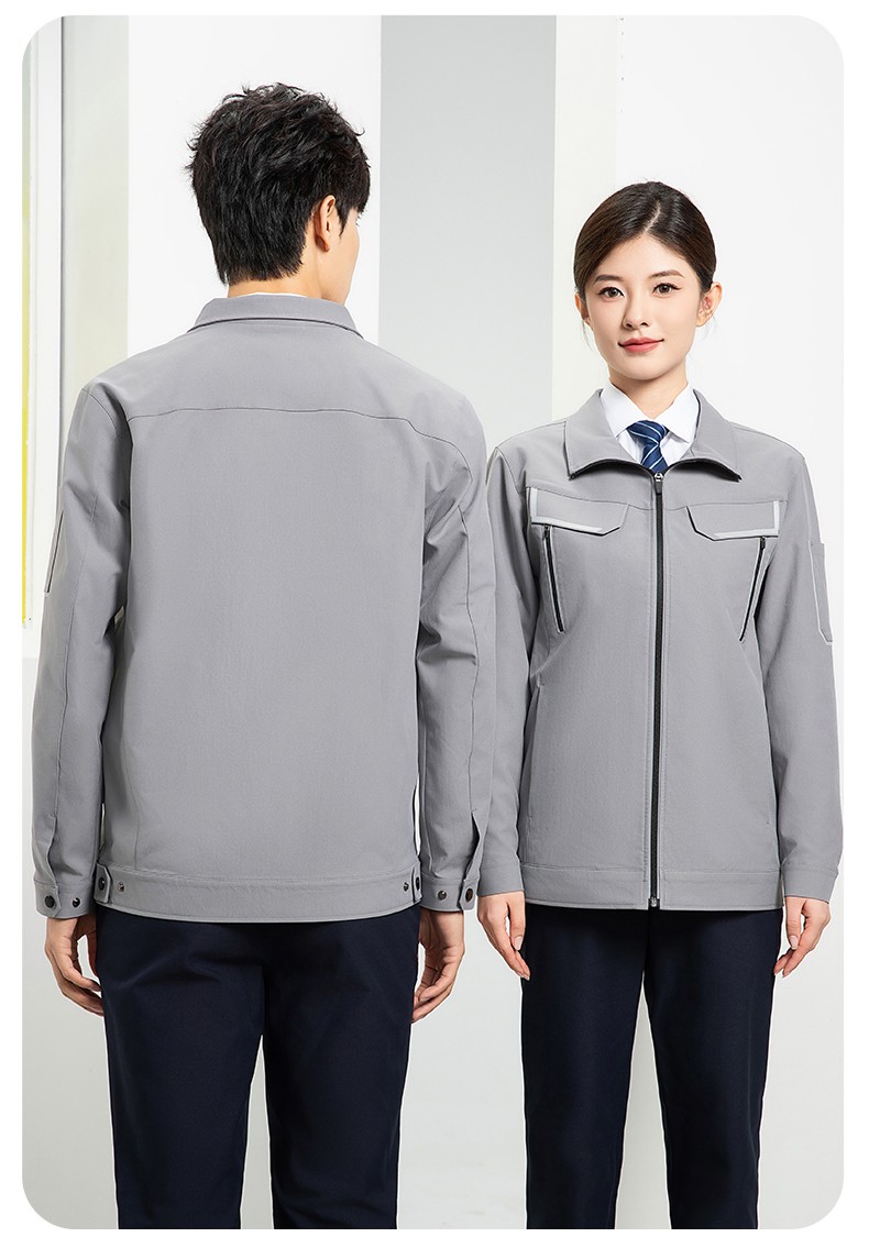 YJ-SK006 高端工作服套装定制秋冬季工服电力工厂厂服工装耐磨劳保工程服(图17)