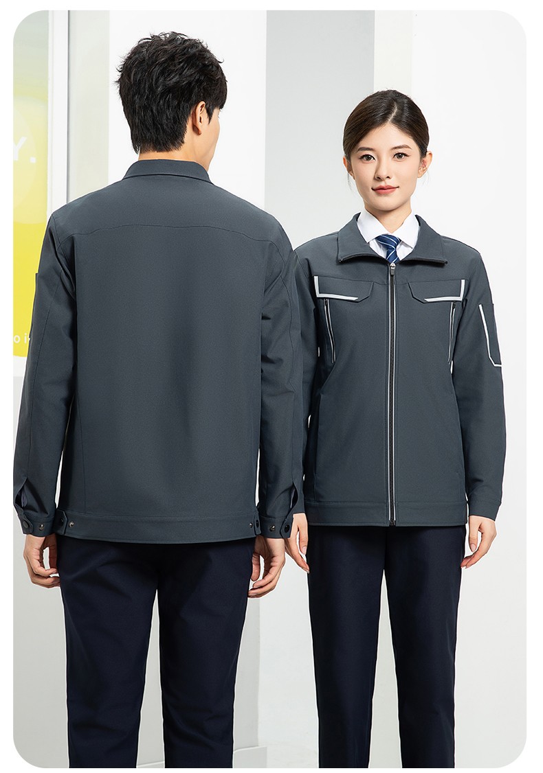 YJ-SK006 高端工作服套装定制秋冬季工服电力工厂厂服工装耐磨劳保工程服(图26)