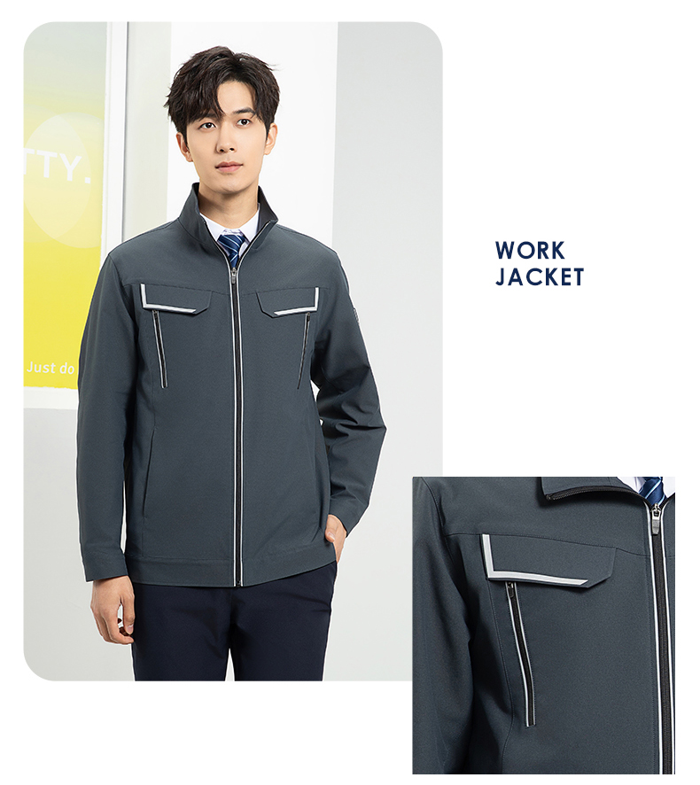 YJ-SK006 高端工作服套装定制秋冬季工服电力工厂厂服工装耐磨劳保工程服(图25)